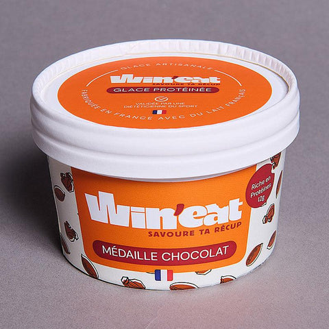 Pack MÉDAILLE EN CHOCOLAT - Glace protéinée cacao